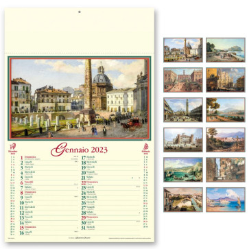 Calendario illustrato Italia Antica personalizzato promozionale-33