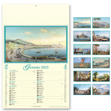 Calendario illustrato Napoli Antica personalizzato promozionale-34