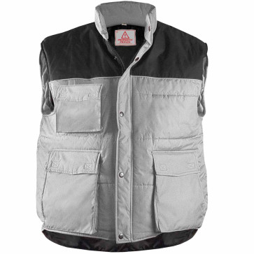 Gilet imbottito(100% polyestere), impermeabilizzato con profili rifrangenti personalizzato promozionale-319