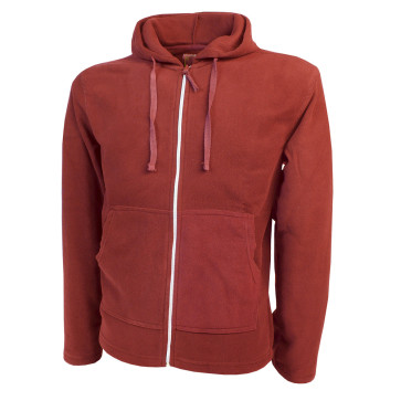 Felpa micropile zip lunga e cappuccio personalizzato promozionale-36
