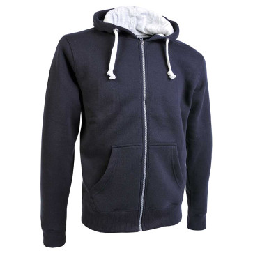 Felpa con cappuccio, zip lunga e 2 tasche frontali personalizzato promozionale-34