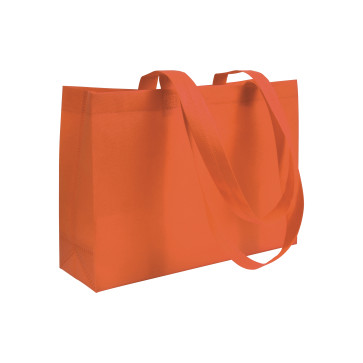 Shopper con soffietto alla base in TNT 70 g/m2 termosaldato, manici lunghi personalizzato promozionale-33