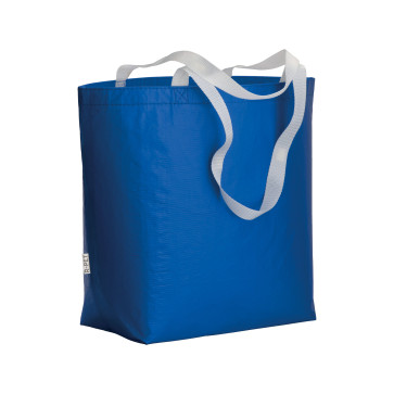 Shopper in R-PET laminato con soffietto alla base personalizzato promozionale-33