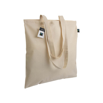 Shopper certificata Fairtrade® in cotone 140g/m2 personalizzato promozionale-32