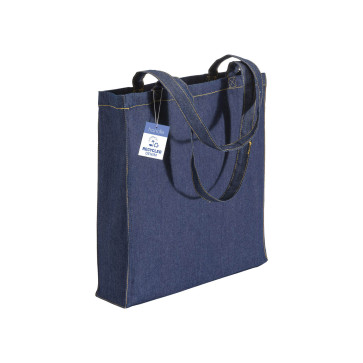 Shopper in cotone denim riciclato 180 gr/m2 personalizzato promozionale-31
