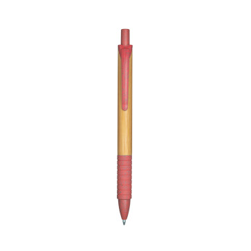 Penna a scatto con fusto in bambù personalizzato promozionale-31