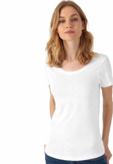 Maglia girocollo manica corta INSPIRE SLUB ORGANIC personalizzato promozionale-379