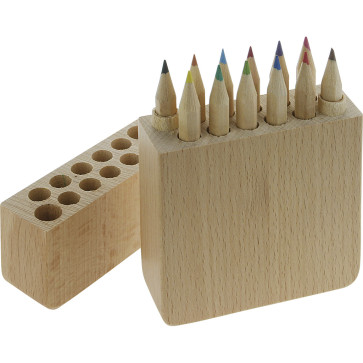 Confezione matite colorate in legno personalizzato promozionale-31