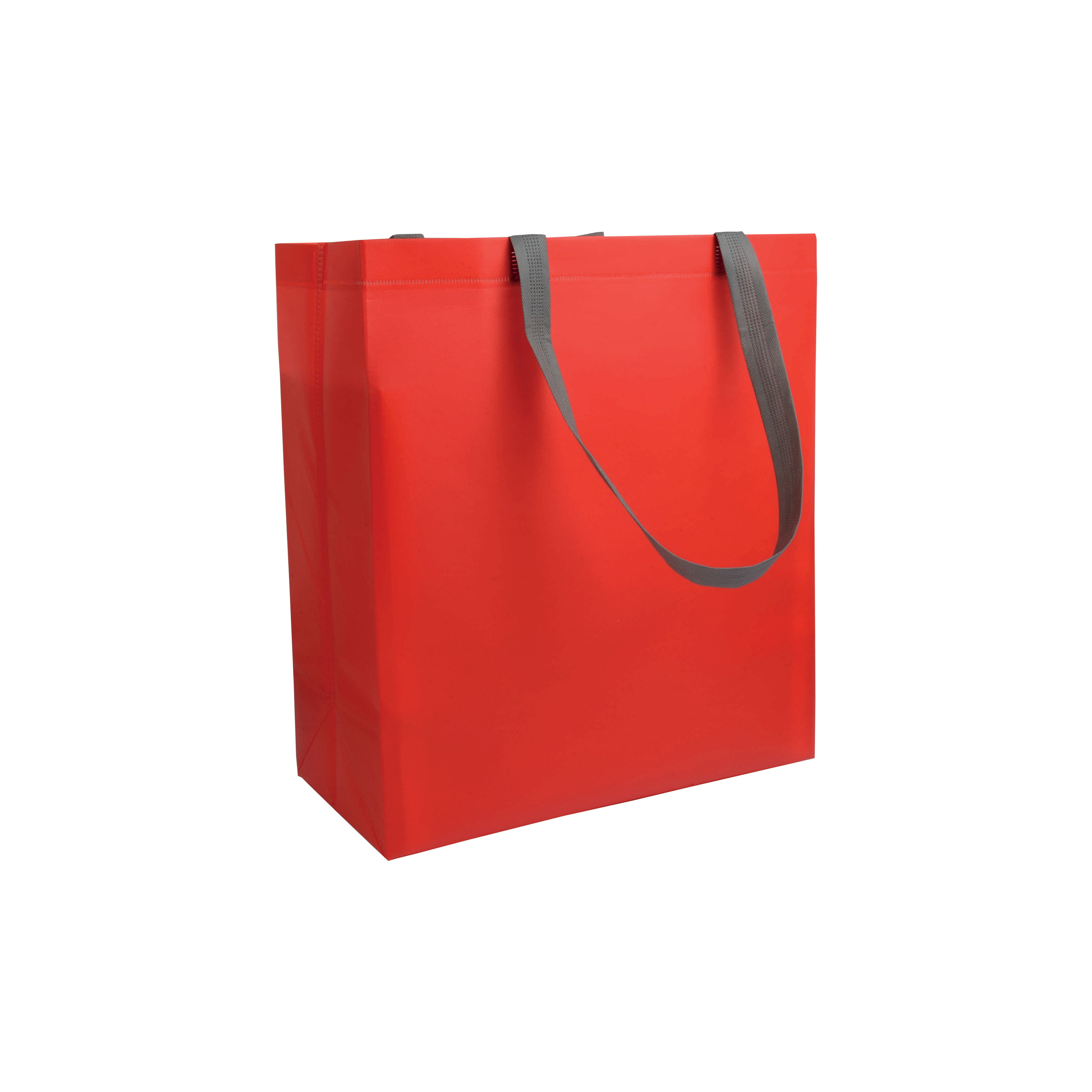 Shopper con soffietto in TNT laminato 100 g/m2 termosaldato, manici corti personalizzato promozionale-34