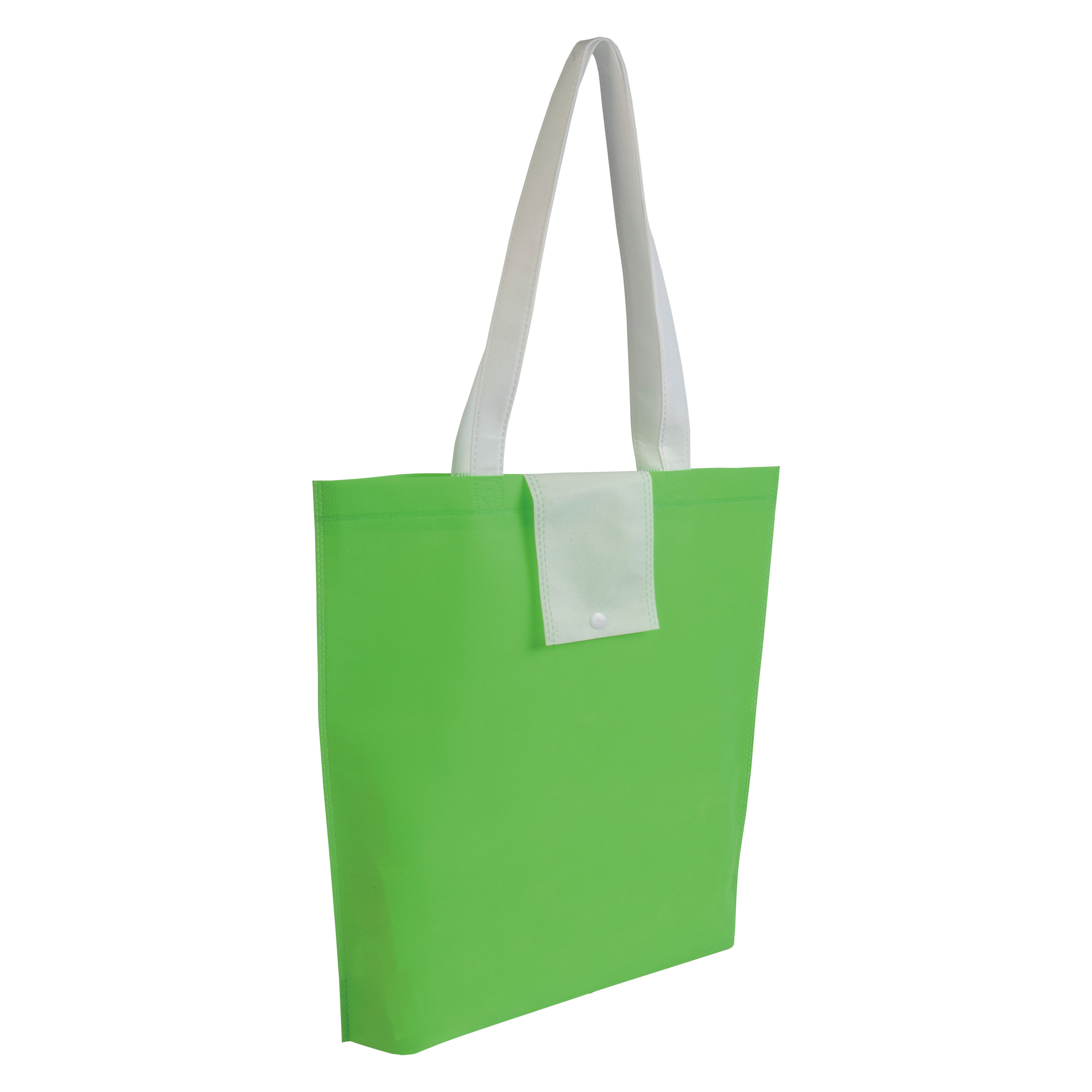 Shopper ripiegabile in TNT 80 g/m2 termosaldato, manici corti personalizzato promozionale-34