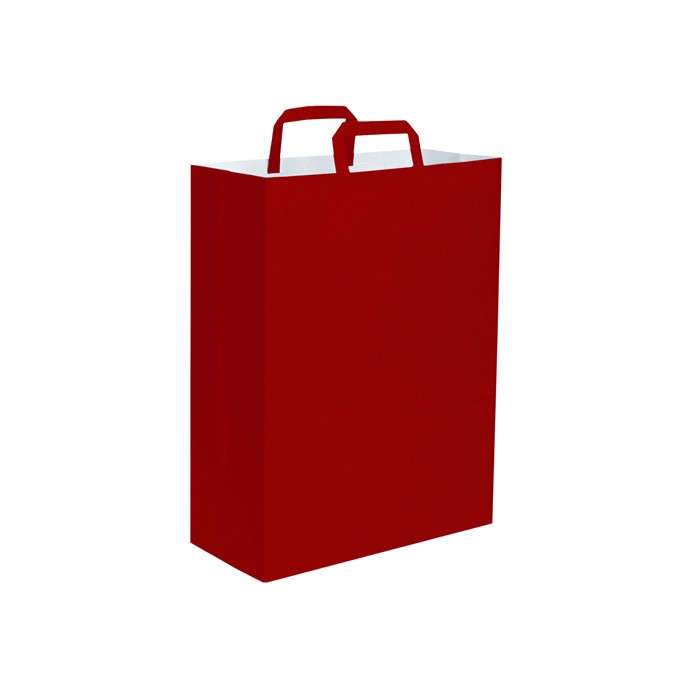 Shopper in carta kraft 110 gr/m2 con soffietto, manico piattina personalizzato promozionale-36