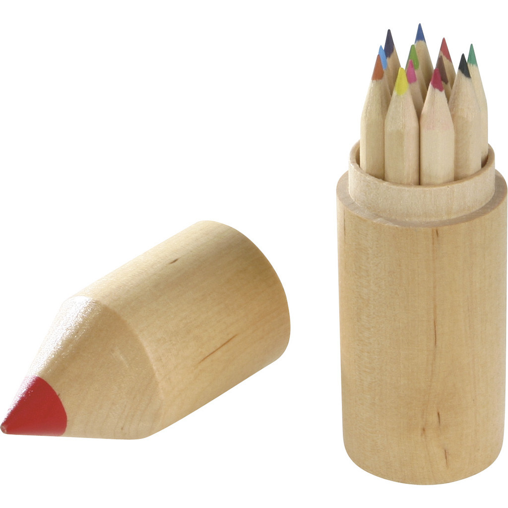 Confezione matite colorate in legno personalizzato promozionale-31