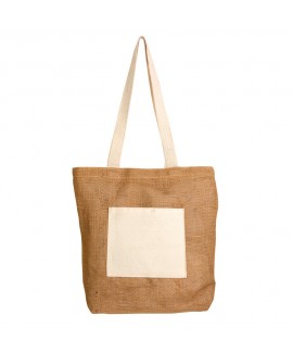 Borsa in juta con manici lunghi
