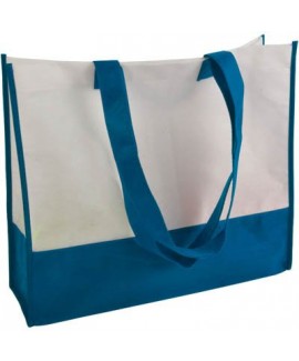 Shopper in Tnt bicolore manici lunghi