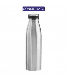 Borraccia termica 500 ml in acciaio ad uso alimentare