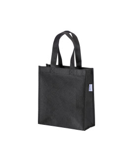 Shopper mini con soffietto in R-pet 80 g/m2 cucita
