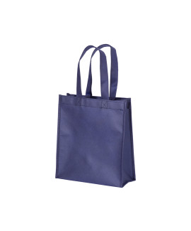 Shopper mini con soffietto in R-pet 80 g/m2 cucita