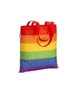 Shopper arcobaleno in R-pet 80g/m2
