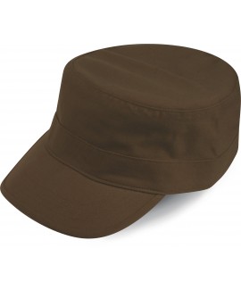 Cappellino militare in cotone prelavato.