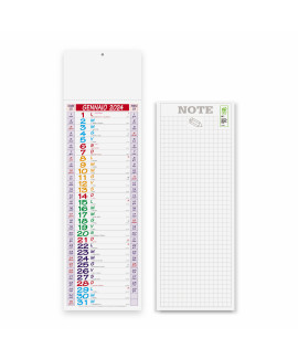 Calendario olandese silhouette multicolor