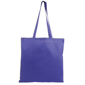 Borsa shopping in cotone con soffietto 