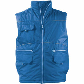 Gilet imbottito di polyestere impermeabilizzato con profili rifrangenti personalizzato promozionale-212