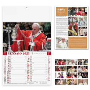 Calendario personalizzato illustrato Papa Francesco personalizzato promozionale-24