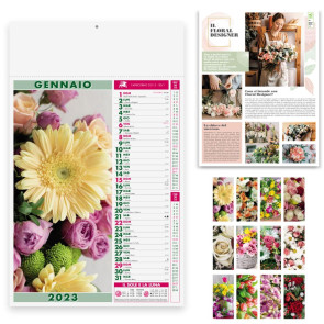 Calendario illustrato Fiori personalizzato promozionale-27