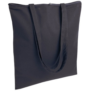 Shopper 100% cotone 220 g/m2 con chiusura zip 