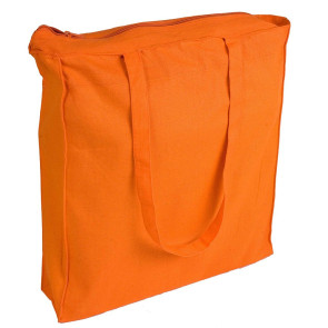 Shopper 100% cotone 220 gr. chiusura zip personalizzato promozionale-23