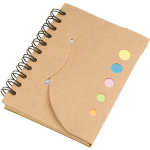 Block notes in carta riciclata con foglietti colorati adesivi personalizzato promozionale-21