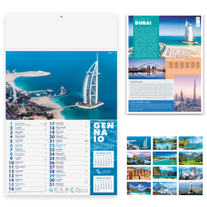 Calendario illustrato Paesaggi personalizzato promozionale-215