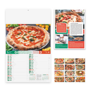 Calendario illustrato Pizza personalizzato promozionale-219