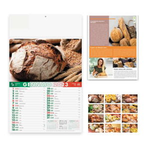 Calendario illustrato Pane Pasta personalizzato promozionale-220