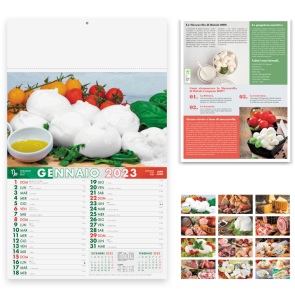 Calendario illustrato Prodotti Tipici personalizzato promozionale-223