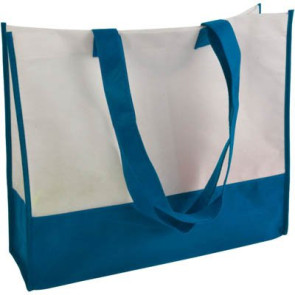 Shopper in Tnt bicolore manici lunghi