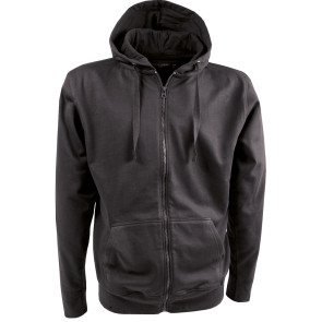Felpa 100% cotone, ZIP lunga