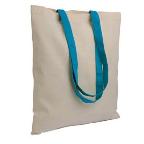 Shopper 100% cotone 135 g/m2 manici colorati personalizzato promozionale-21