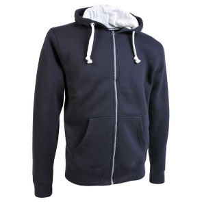 Felpa con cappuccio, zip lunga e 2 tasche frontali personalizzato promozionale-24