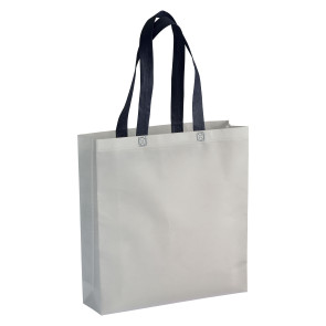 Shopper con soffietto in TNT laminato 100 g/m2 termosaldato, manici lunghi personalizzato promozionale-22