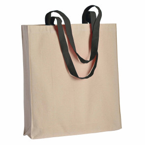 Shopper in cotone con soffietto 220 g/m2 personalizzato promozionale-21