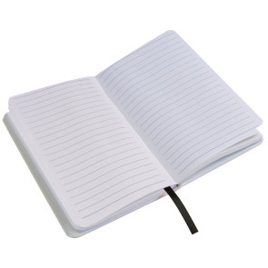 Blocco appunti 15x21 cm. a righe con elastico personalizzato promozionale-214