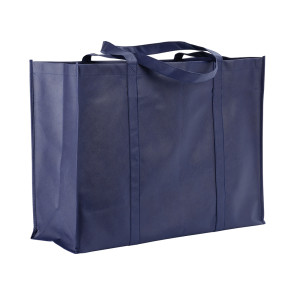 Shopper maxi con soffietto in TNT 100 g/m2 cucito, manici lunghi personalizzato promozionale-25