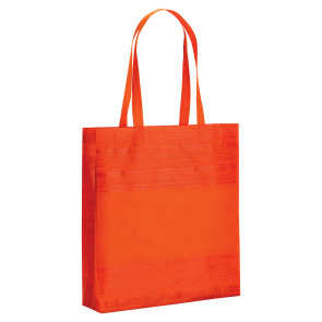 Shopper con soffietto in TNT termosaldato, manici 65 cm