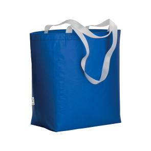 Shopper in R-PET laminato con soffietto alla base personalizzato promozionale-23