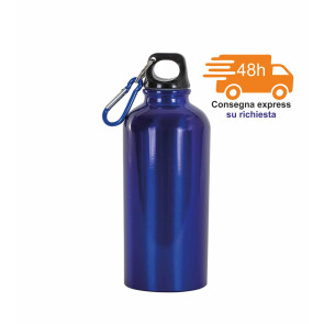 Borraccia in alluminio con moschettone 400 ml personalizzato promozionale-213