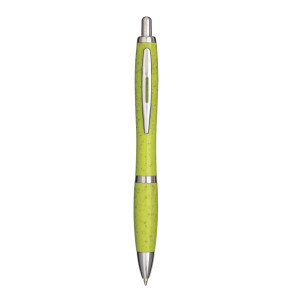Penna a scatto in paglia di grano (50%) e PP (50%) personalizzato promozionale-21
