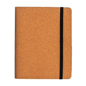 Cartella organizer in sughero con elastico a5, blocco 64 fogli a righe personalizzato promozionale-23