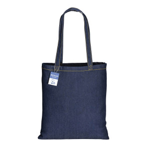 Shopper in cotone denim riciclato 180 gr/m2