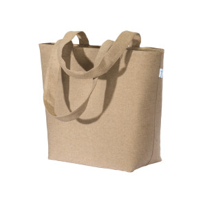 Shopper con soffietto alla base in cotone riciclato 280 g/m2 personalizzato promozionale-21